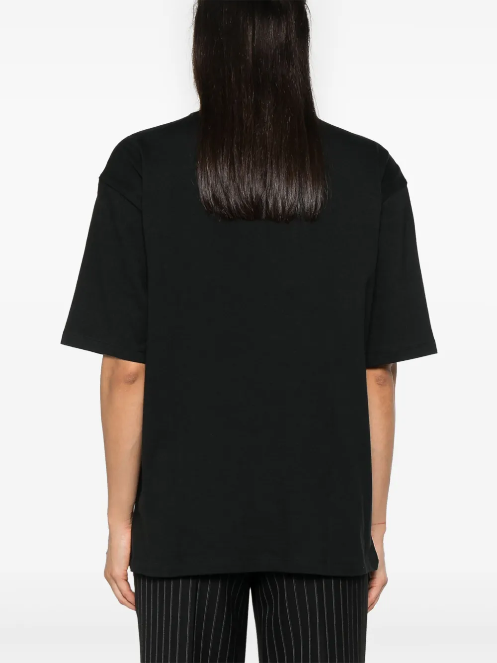 adidas Katoenen T-shirt met geborduurd logo Zwart