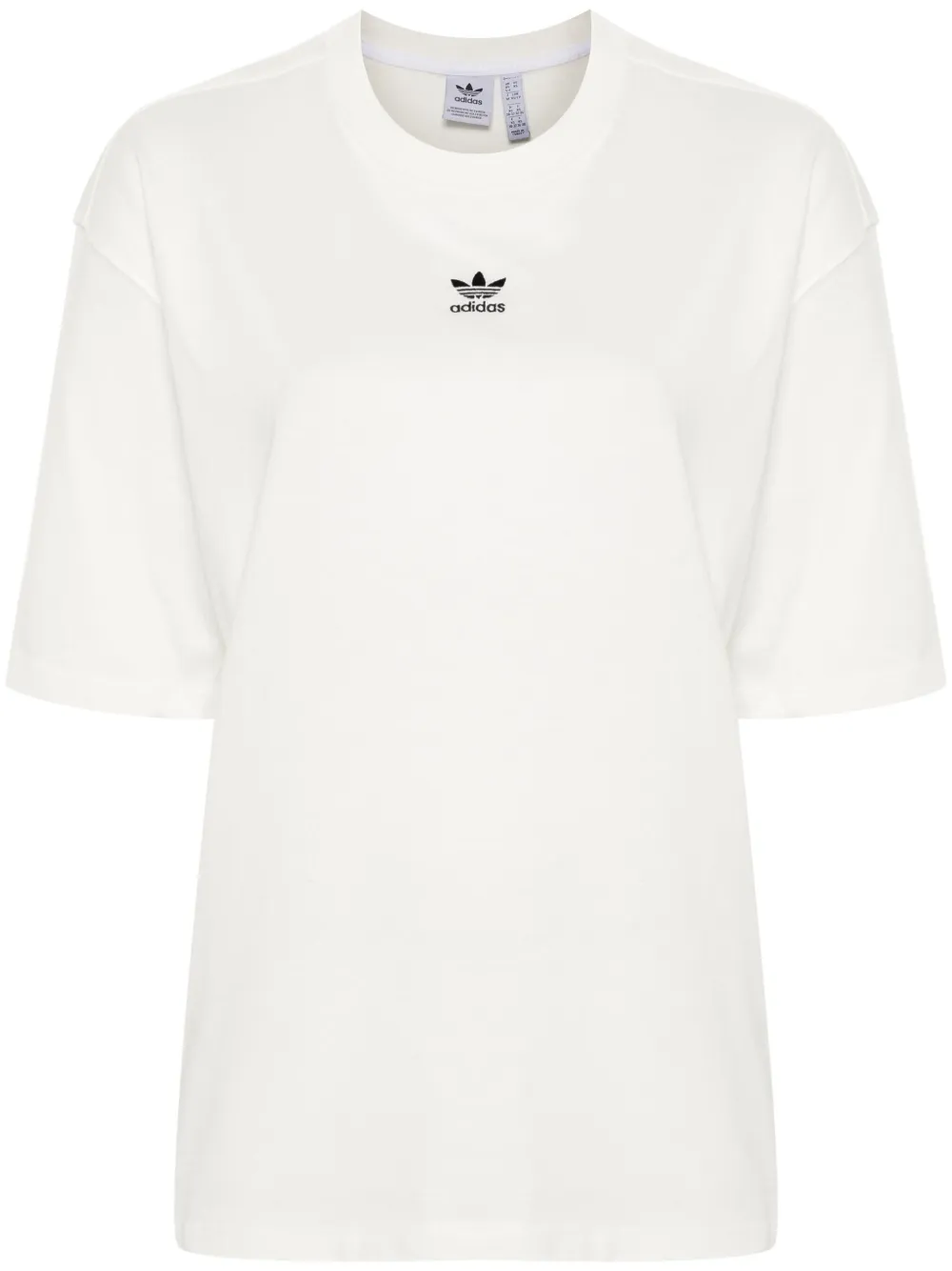 adidas Katoenen T-shirt met geborduurd logo Wit