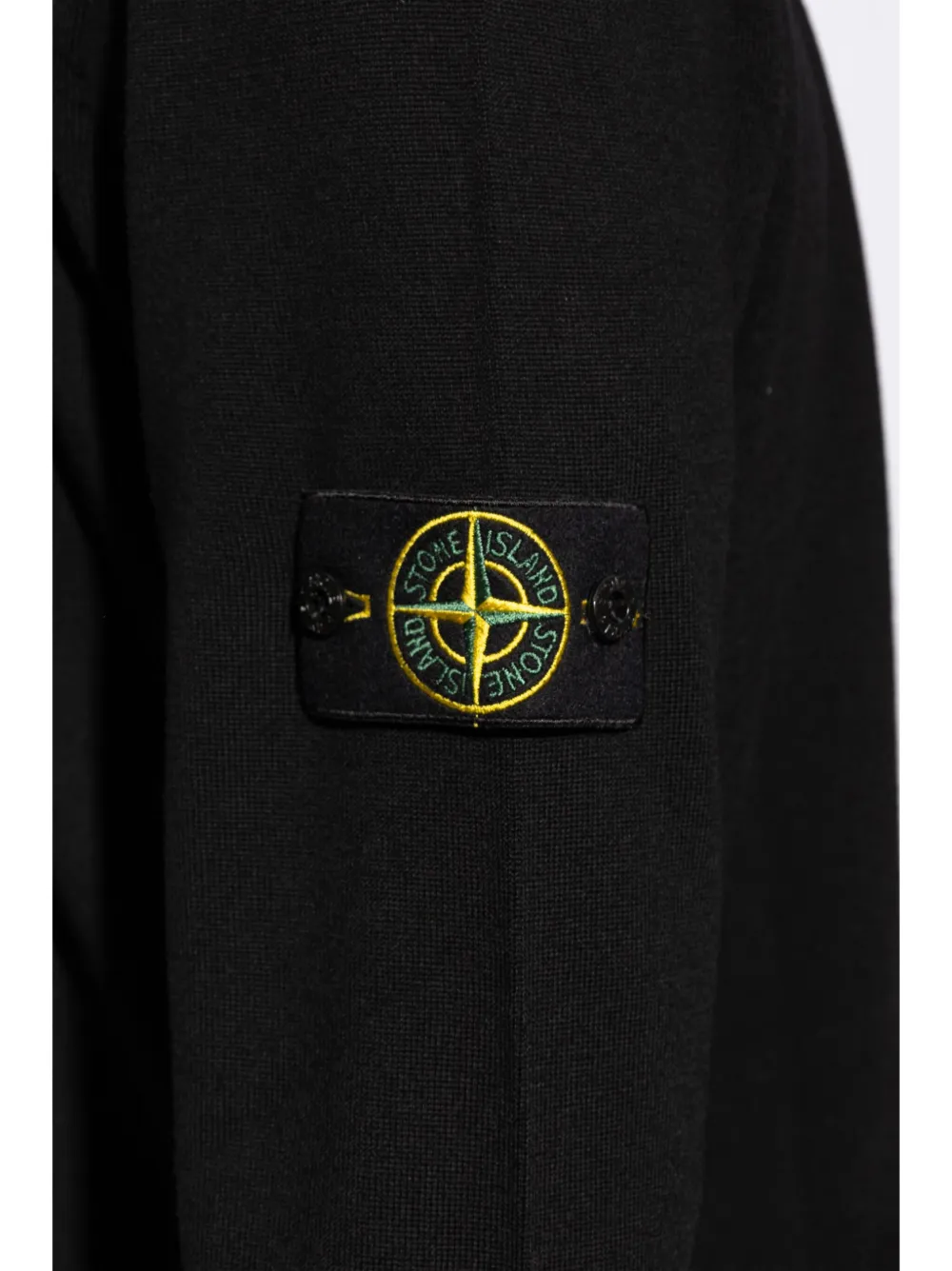 Stone Island Trui met Compass-logopatch Zwart