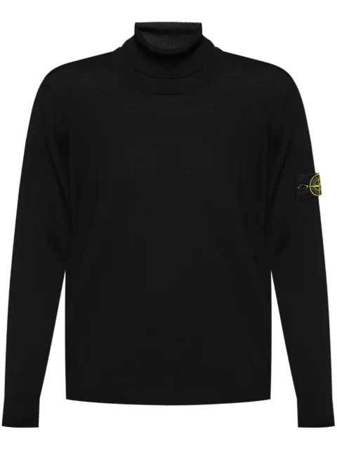 Stone Island Compass-patch wool jumper