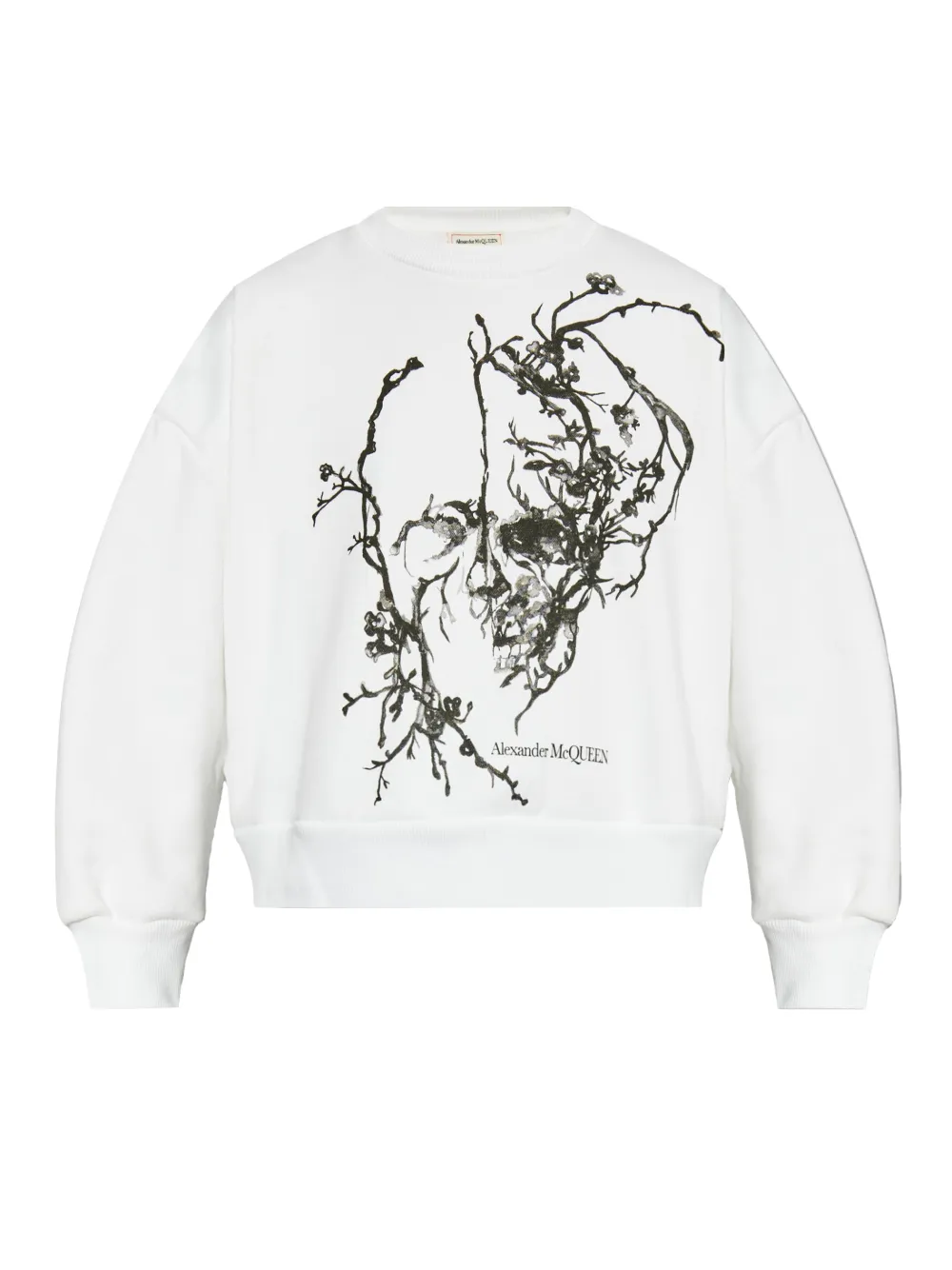 Alexander McQueen graphic-print sweatshirt | White | Image 1