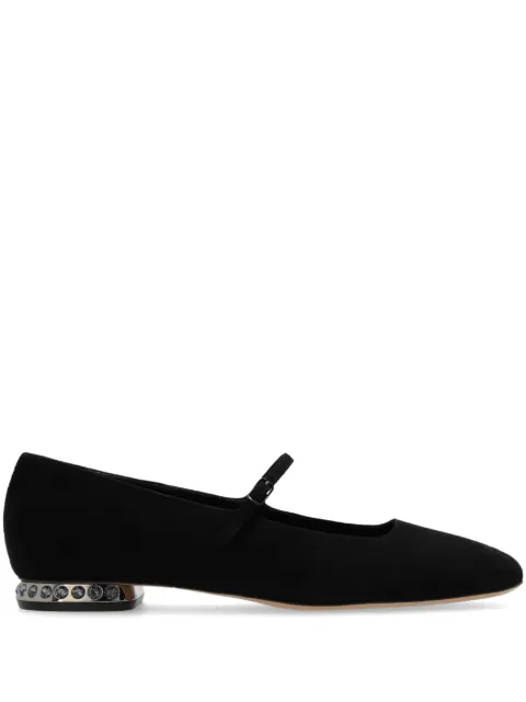 Casadei zapatillas con correa y hebilla