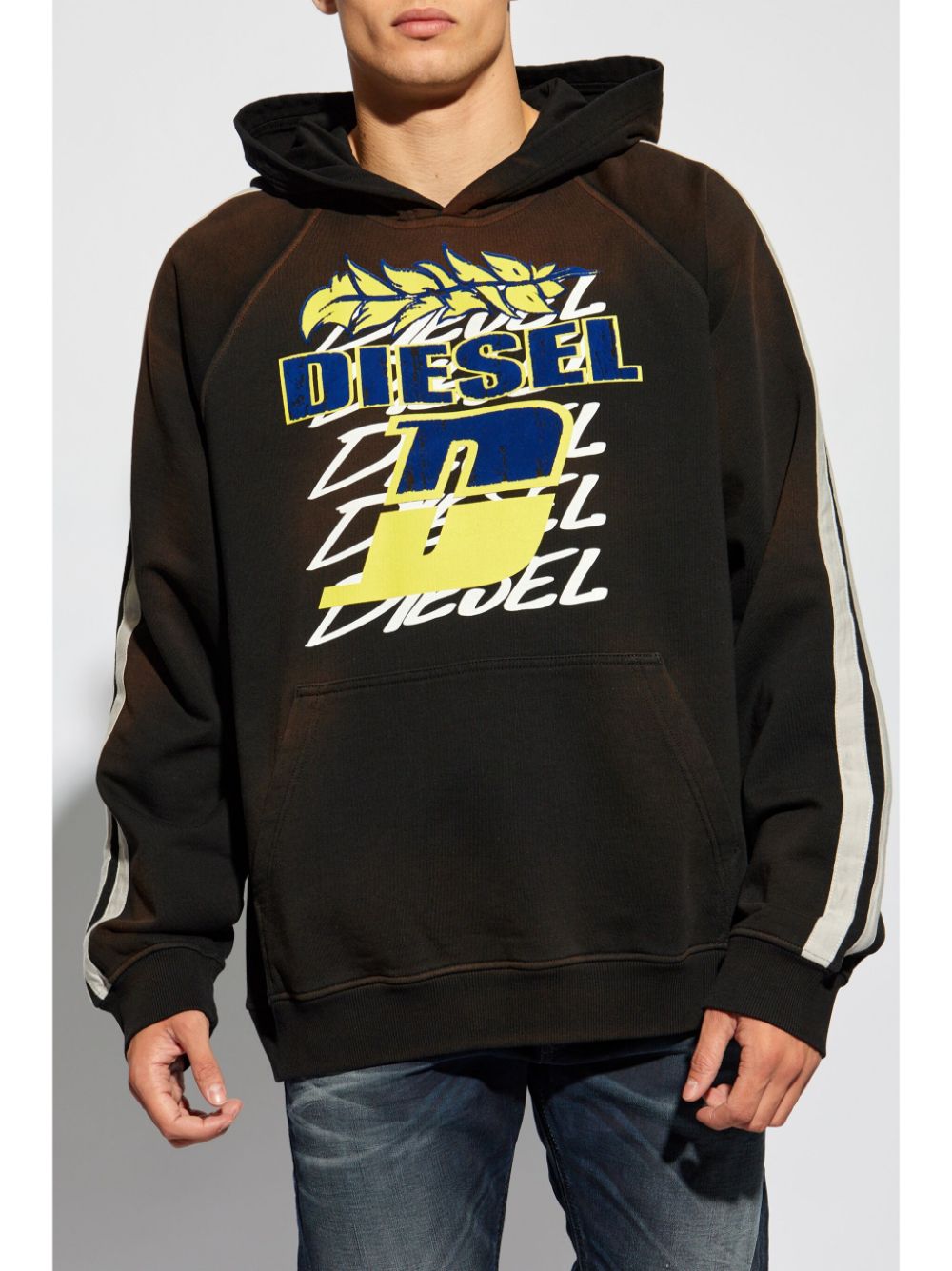 Diesel S-Roxt-Hood-Stripe hoodie Men