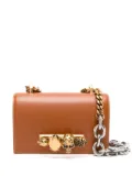 Alexander McQueen mini Jewelled cross body bag - Brown