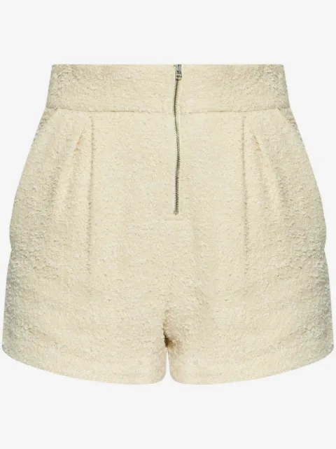 IRO shorts de bouclé con cierre