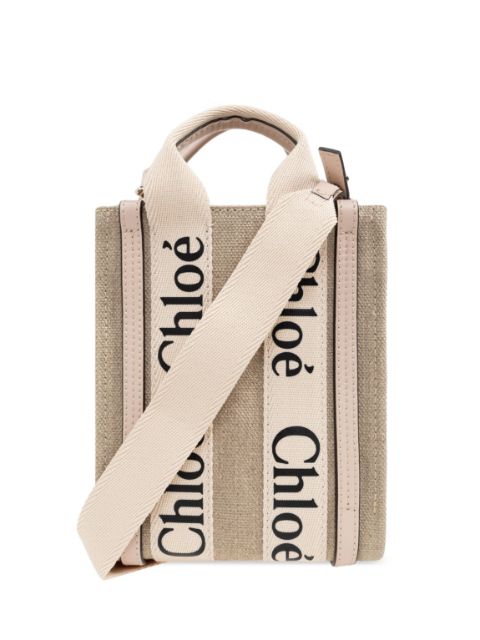 Chloé tote Woody North South mini