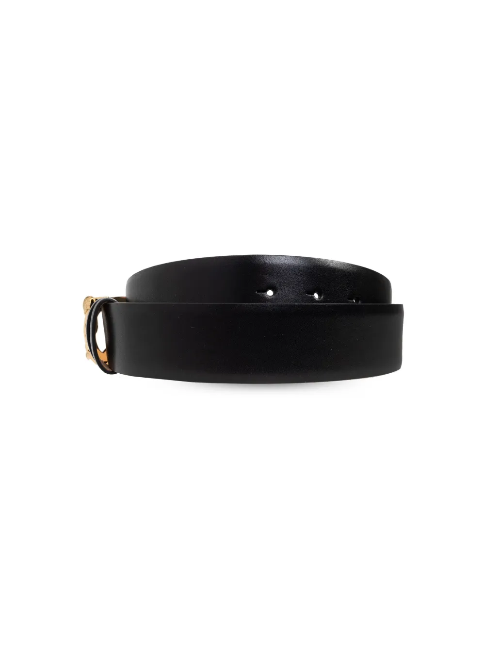 Alexander Mcqueen Snake Hip Belt In Black