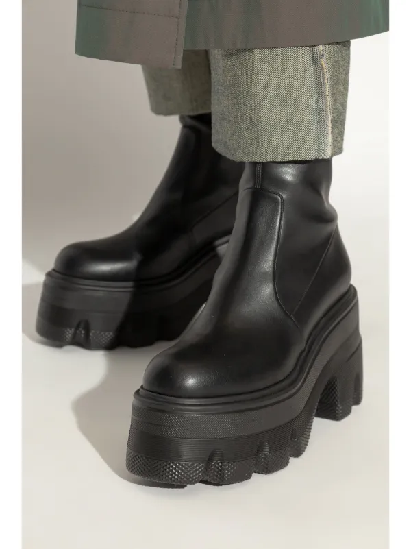 Casadei Platform Anklee Boots | Black | FARFETCH
