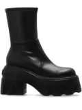 Casadei platform anklee boots - Black