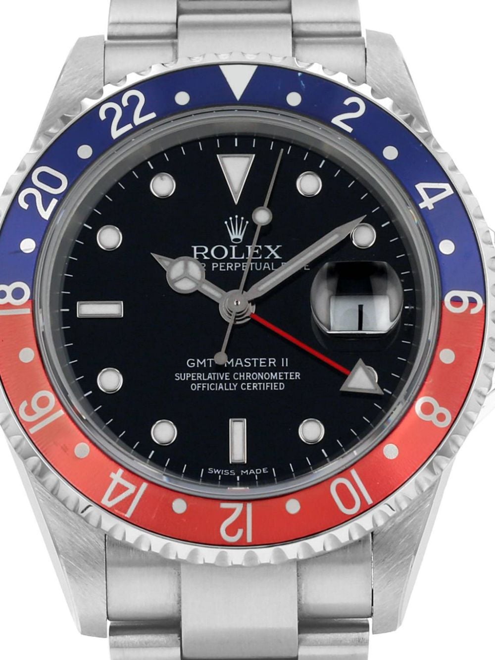Rolex 2006 pre-owned GMT-Master II 40 mm horloge - Zwart