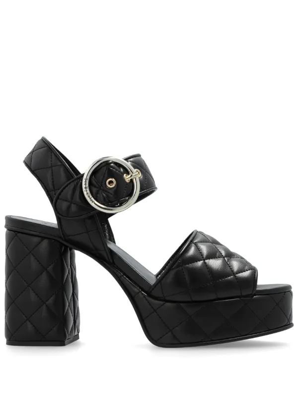 See By Chloe Sandales Jodie 110 Mm a Design Matelasse Noir FARFETCH FR