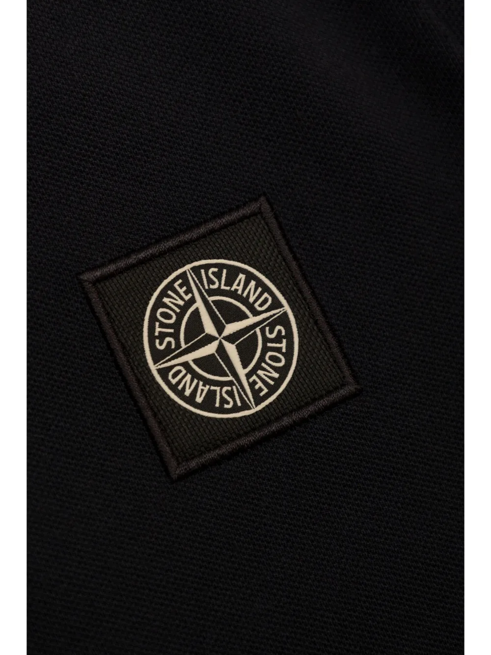 Stone Island Junior Poloshirt met logopatch Blauw