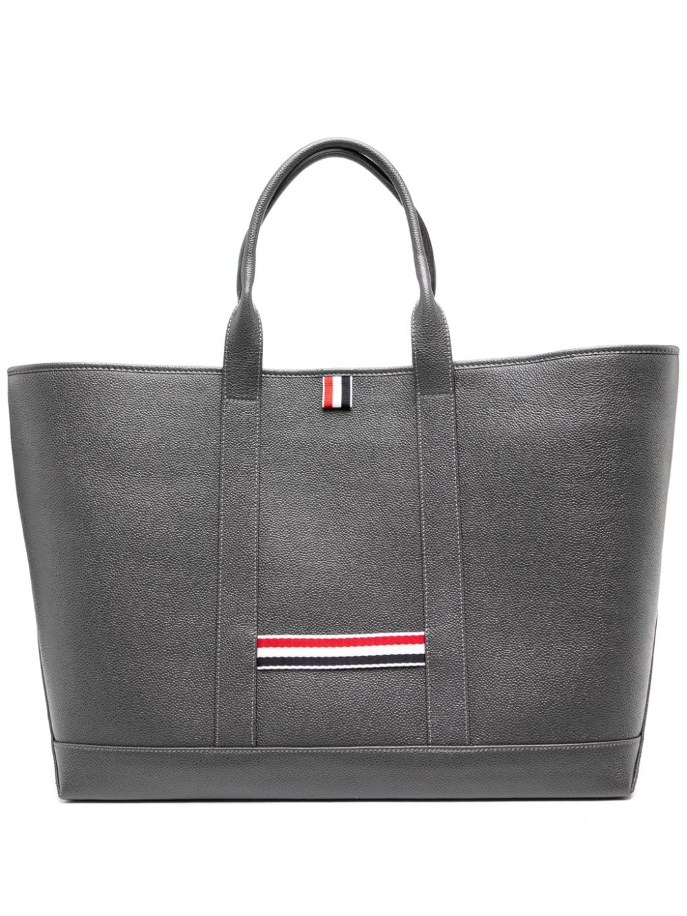 Thom Browne Leren shopper Grijs