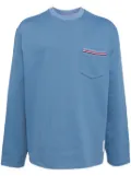 Thom Browne cotton crew-neck sweatshirt - Blue