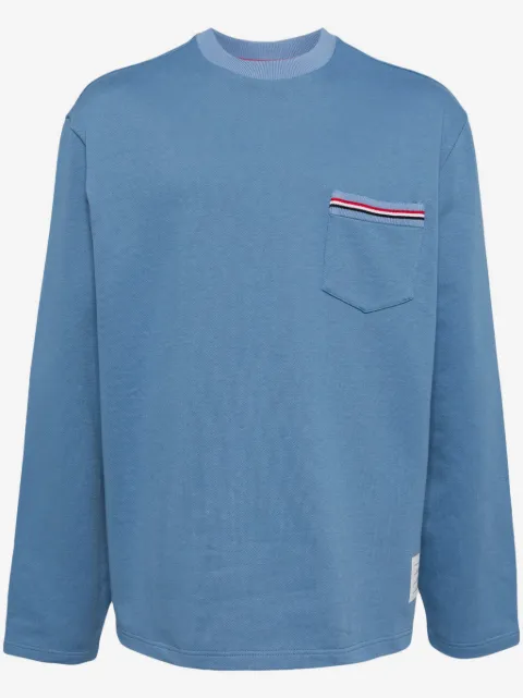 Thom Browne cotton crew-neck sweatshirt
