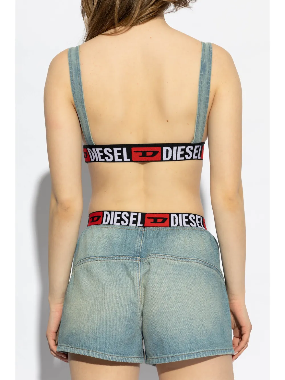 Cheap Diesel De-Geny-S denim bra top Women