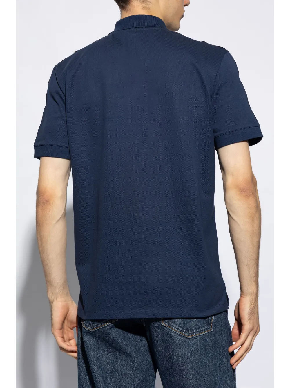 Alexander McQueen Poloshirt met logoband Blauw