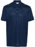 Alexander McQueen logo-tape polo shirt - Blue