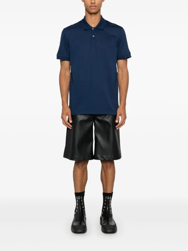 Alexander McQueen logo-tape Polo Shirt | Blue | FARFETCH