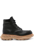Alexander McQueen leather ankle boots - Black