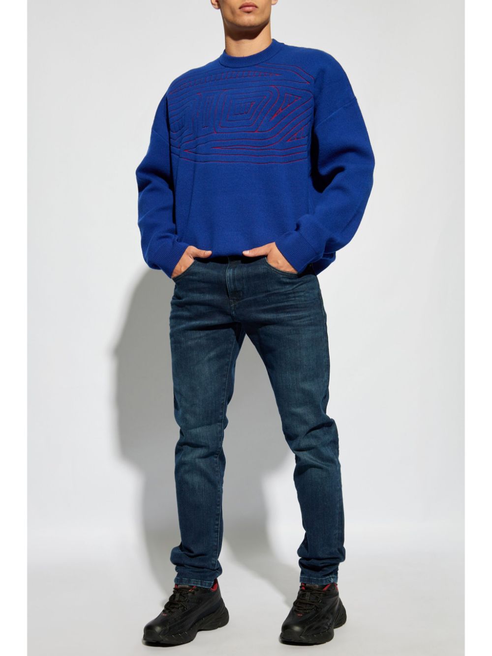 Shop Diesel K-ratio Jumper In Blue