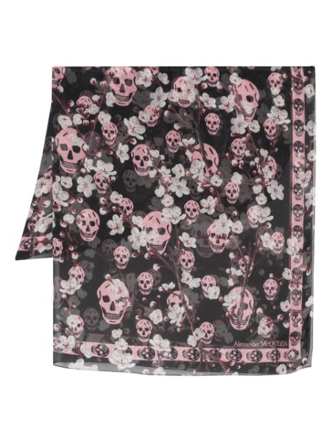 Alexander McQueen skull-print scarf Women