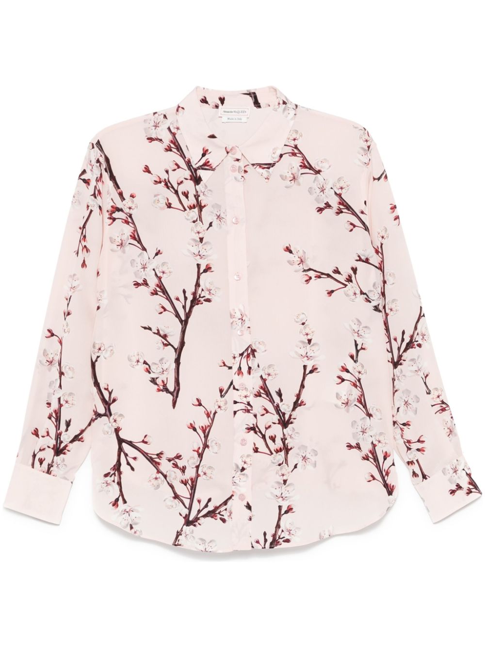 Alexander McQueen floral-print shirt - Pink