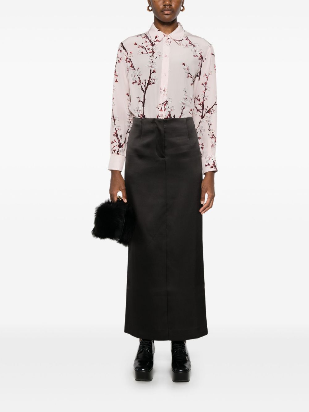 Alexander McQueen blouse met bloemenprint - Roze