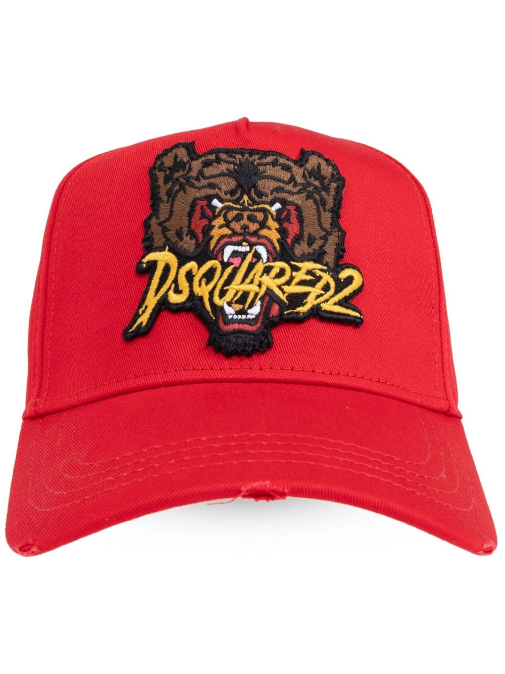 Dsquared2 tiger-appliqué baseball cap - Rosso