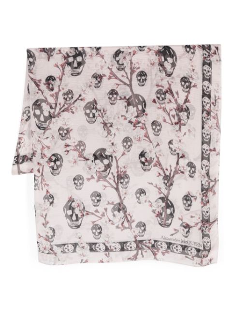 Alexander McQueen skull-print scarf Women