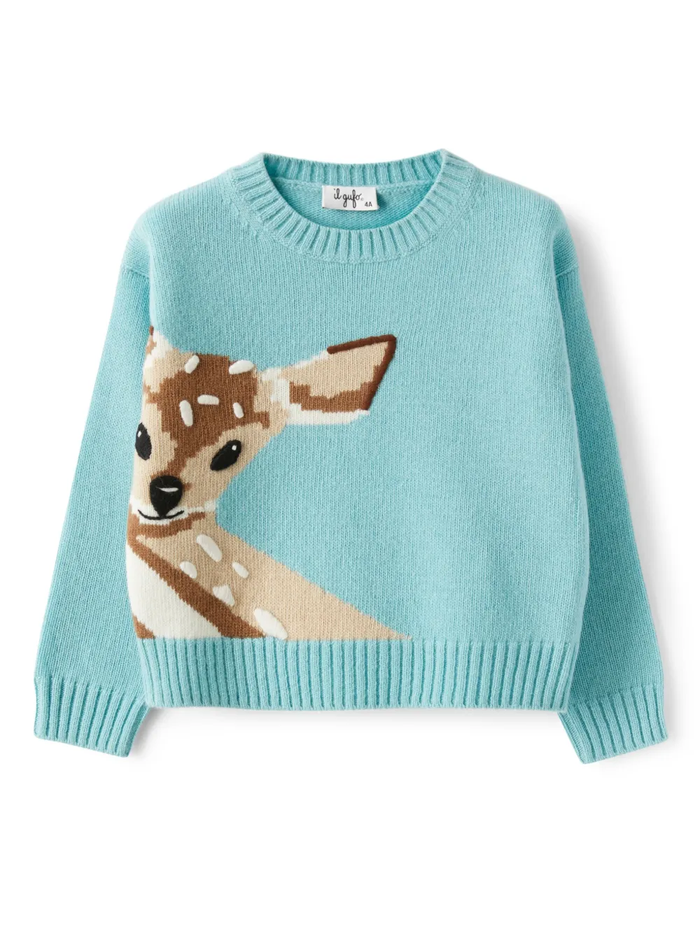 Il Gufo suéter con ciervo bordado | verde | Image 1