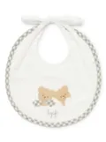 Il Gufo teddy bear bib - White