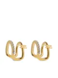 Elisabetta Franchi rhinestone-embellished ear cuff - Gold