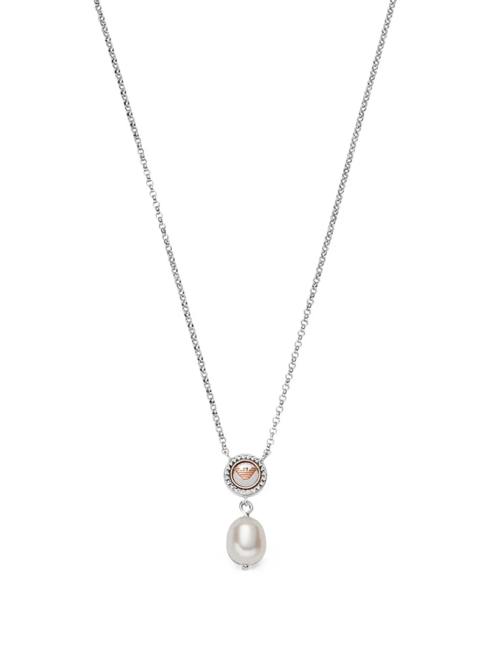 Emporio Armani Collana con pendente in perla - Argento