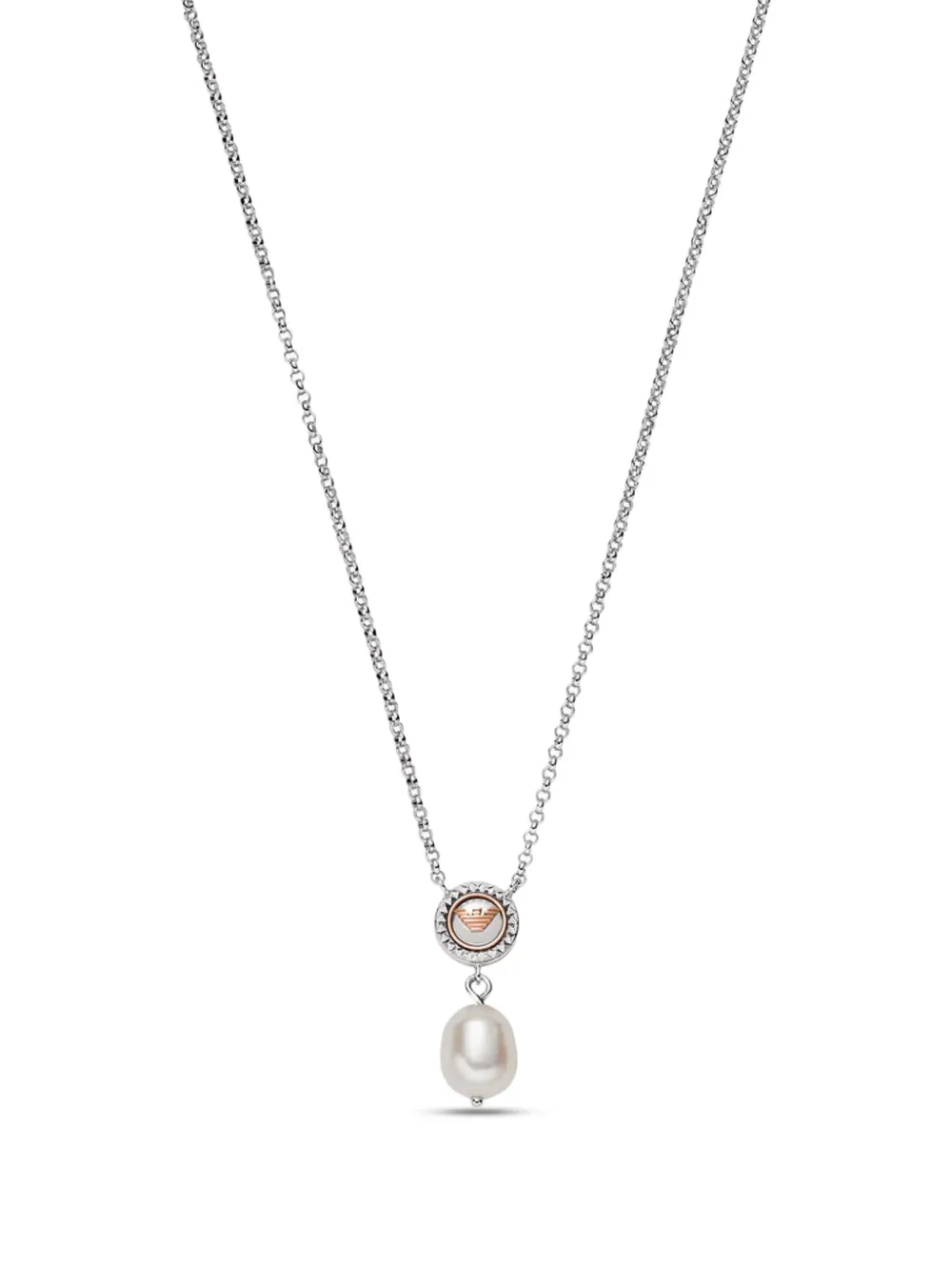 Emporio Armani Collana con pendente in perla - Argento