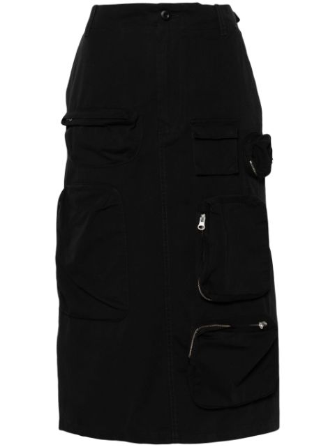 MM6 Maison Margiela single stitch-logo cargo skirt Women