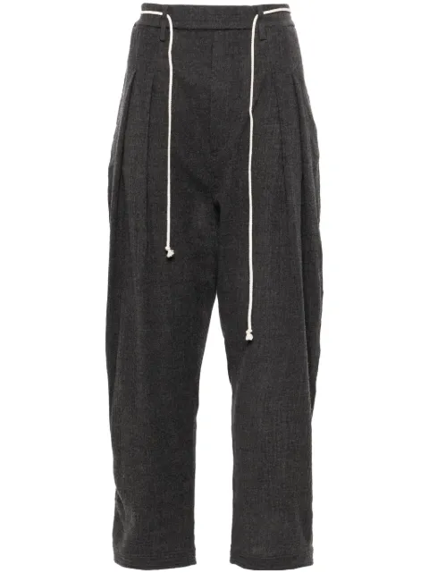 MORDECAI virgin-wool tapered trousers