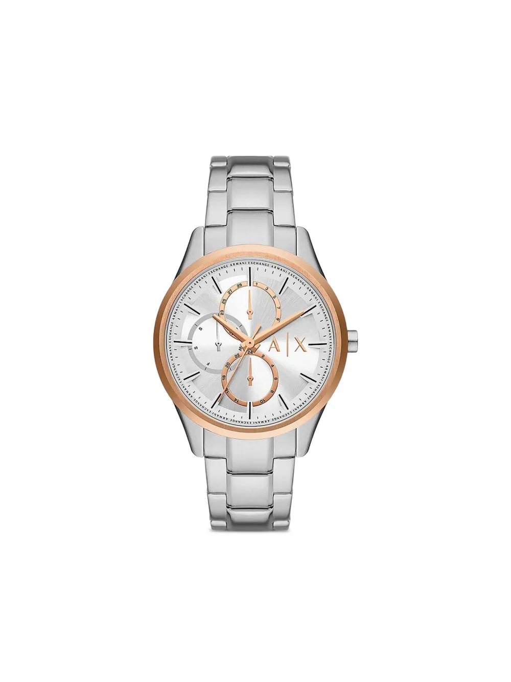 Armani Exchange round face 42mm | Silver | Image 1