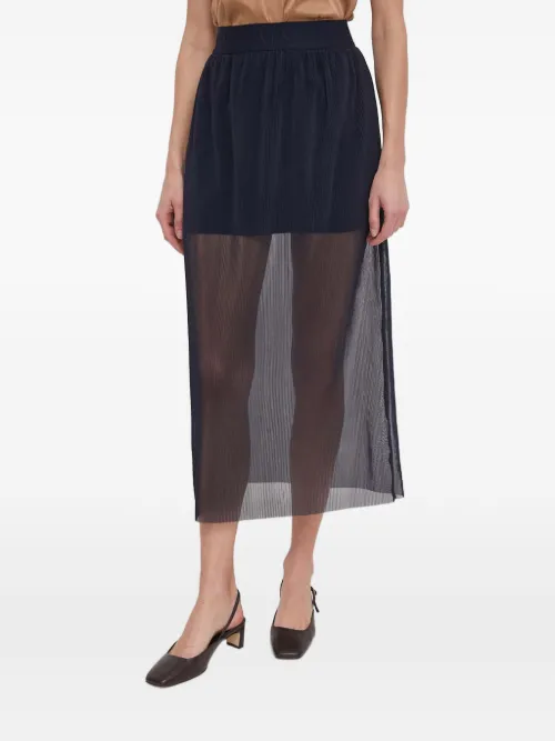 Jupe mi-longue à design superposé - Armani Exchange - Modalova