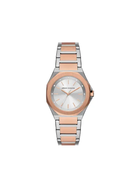 Armani Exchange reloj de 34mm con detalles de cristal
