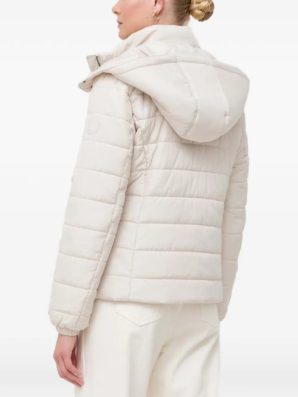  Armani Exchange Zip-up Puffer Jacket - Neutrals 