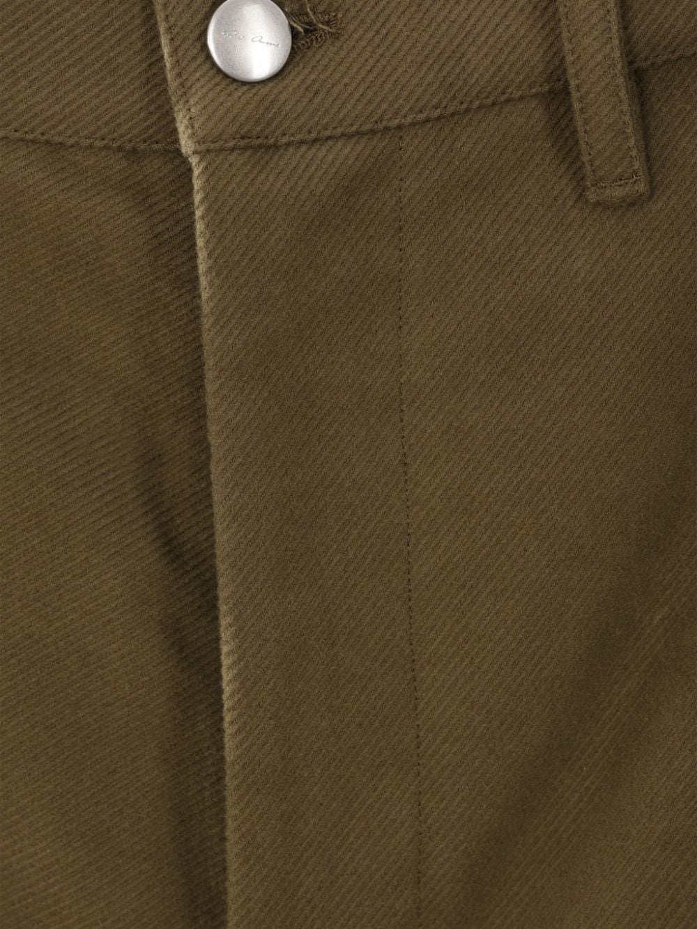 Shop Rick Owens Stefan Drill Cargo Trousers In Green