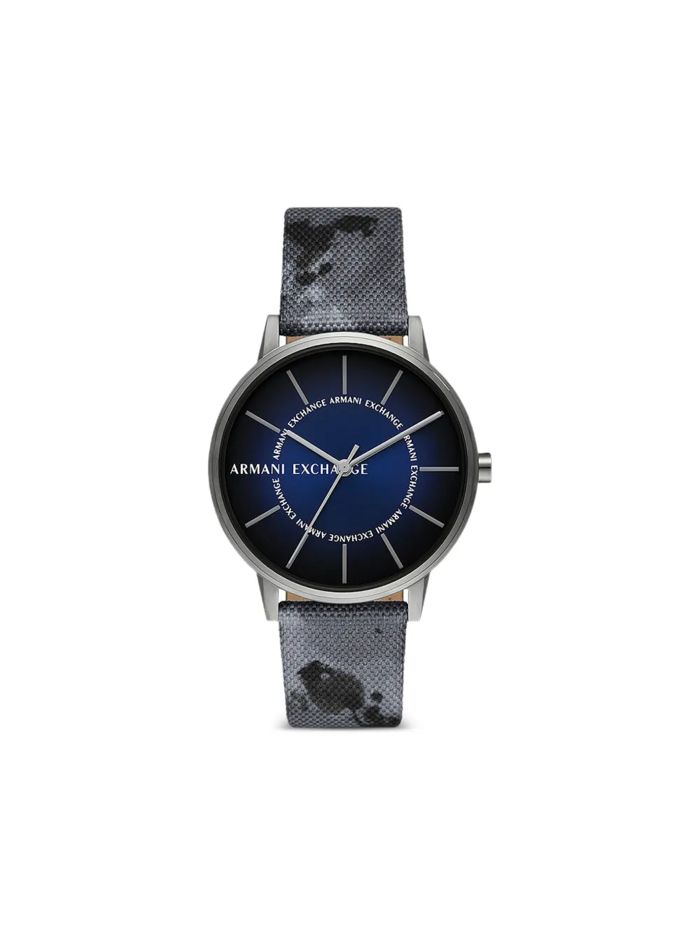 Armani Exchange round face 42mm | Black | Image 1
