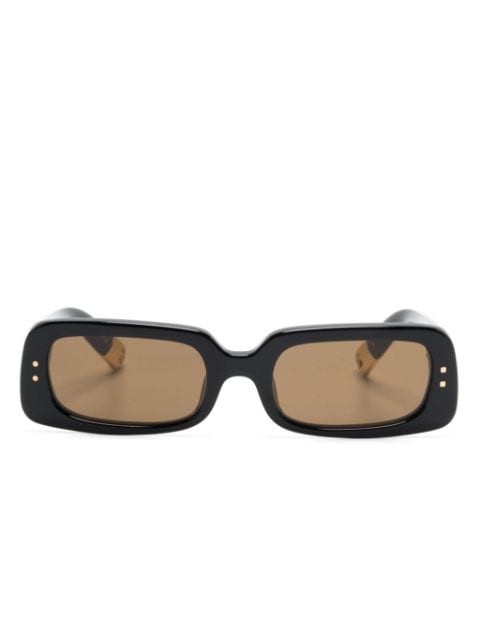 Jacquemus Azzuro rectangle-frame sunglasses