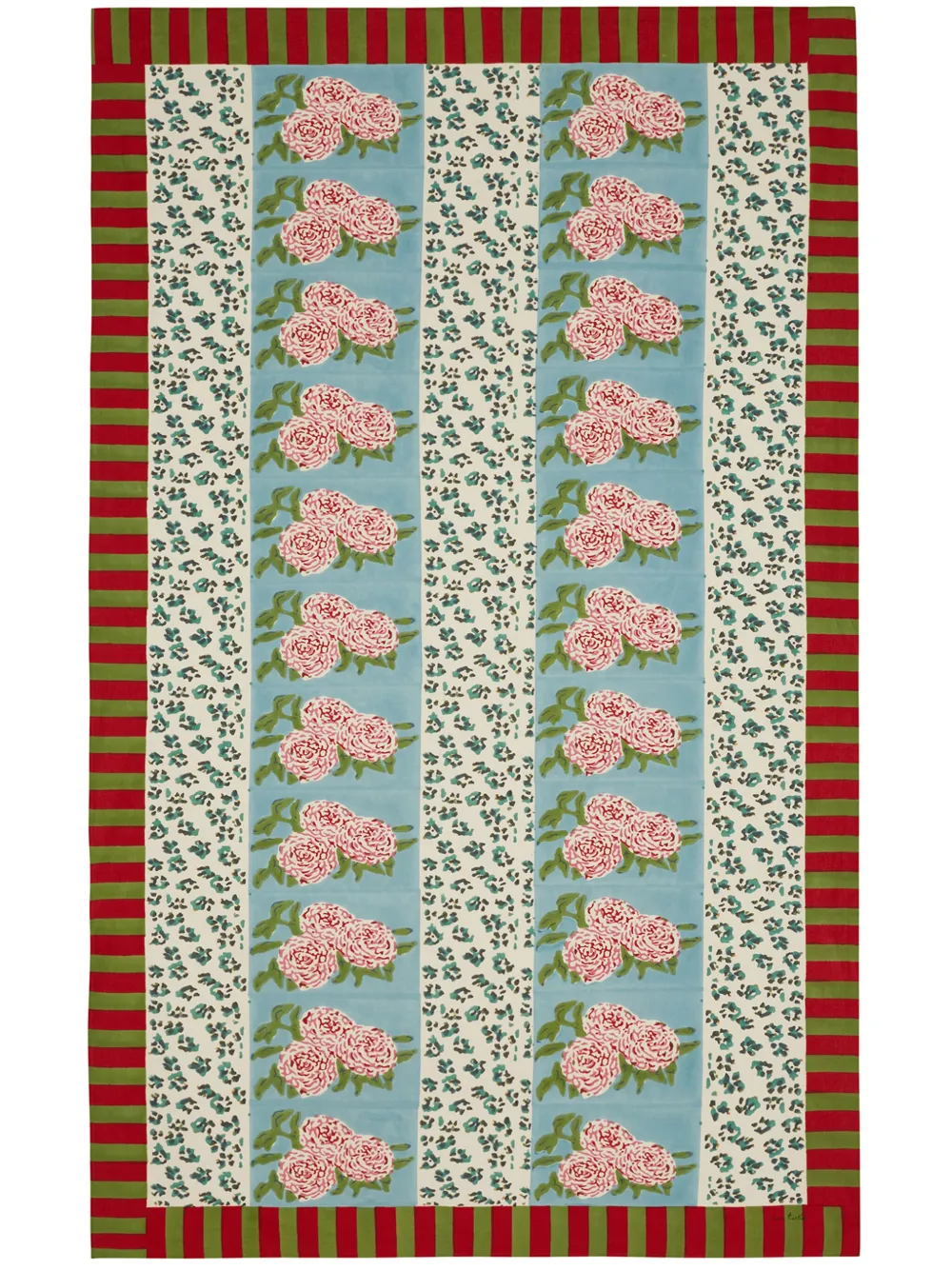 Lisa Corti Mix-print Cotton Tablecloth (140cm X 240cm) In Multicolor