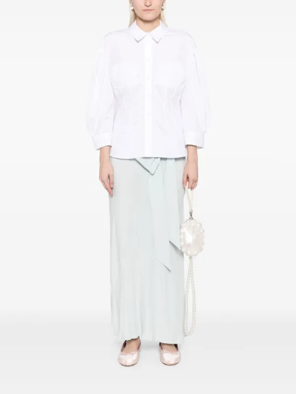 Simone Rocha Corset Seam Shirt | White | FARFETCH