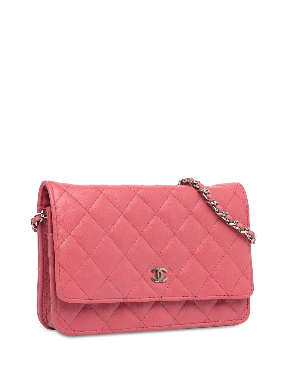 CHANEL 2012 Classic Lambskin Wallet on Chain crossbody bag Women