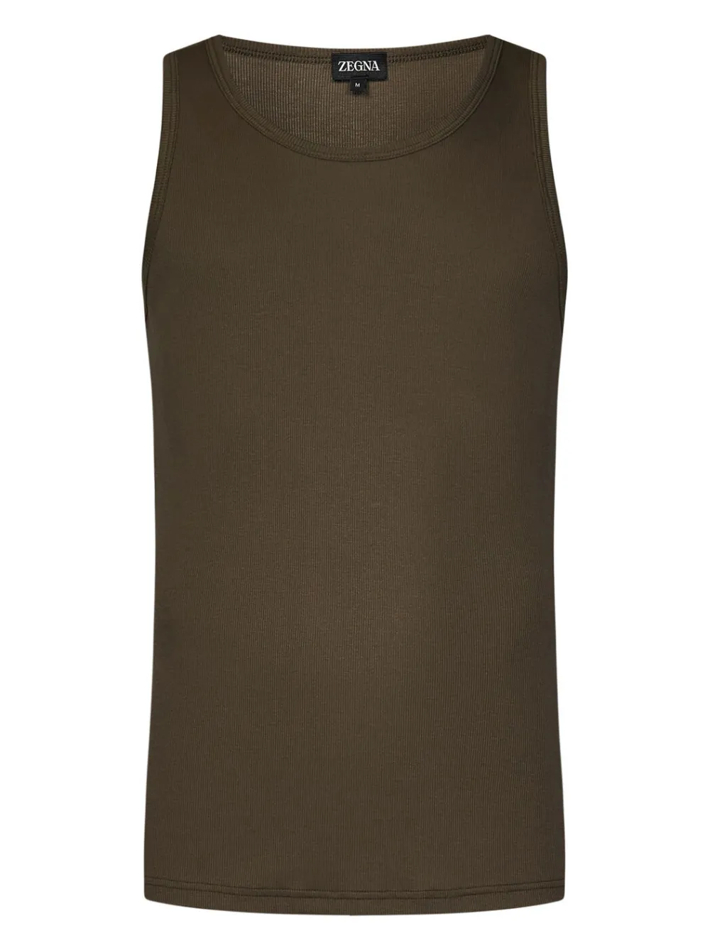 ribbed round-neck vest