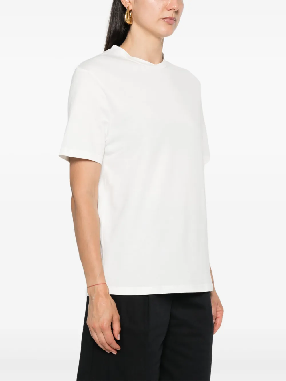Jil Sander T-shirt met logoprint Beige