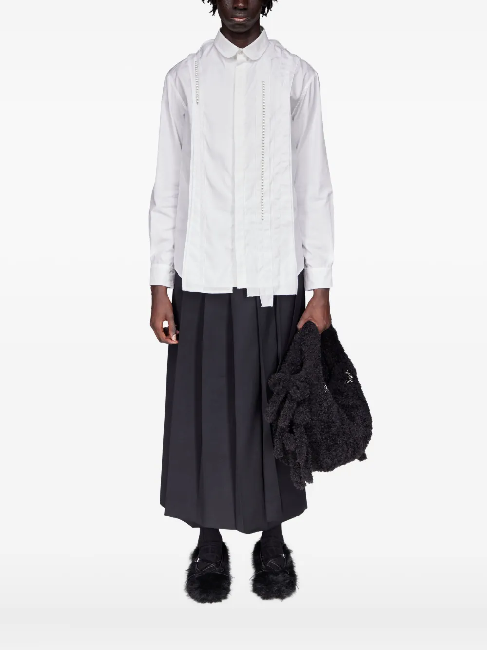 Simone Rocha インバーテッドシーム シャツ - ホワイト Simone Rocha インバーテッドシーム シャツ - ホワイト